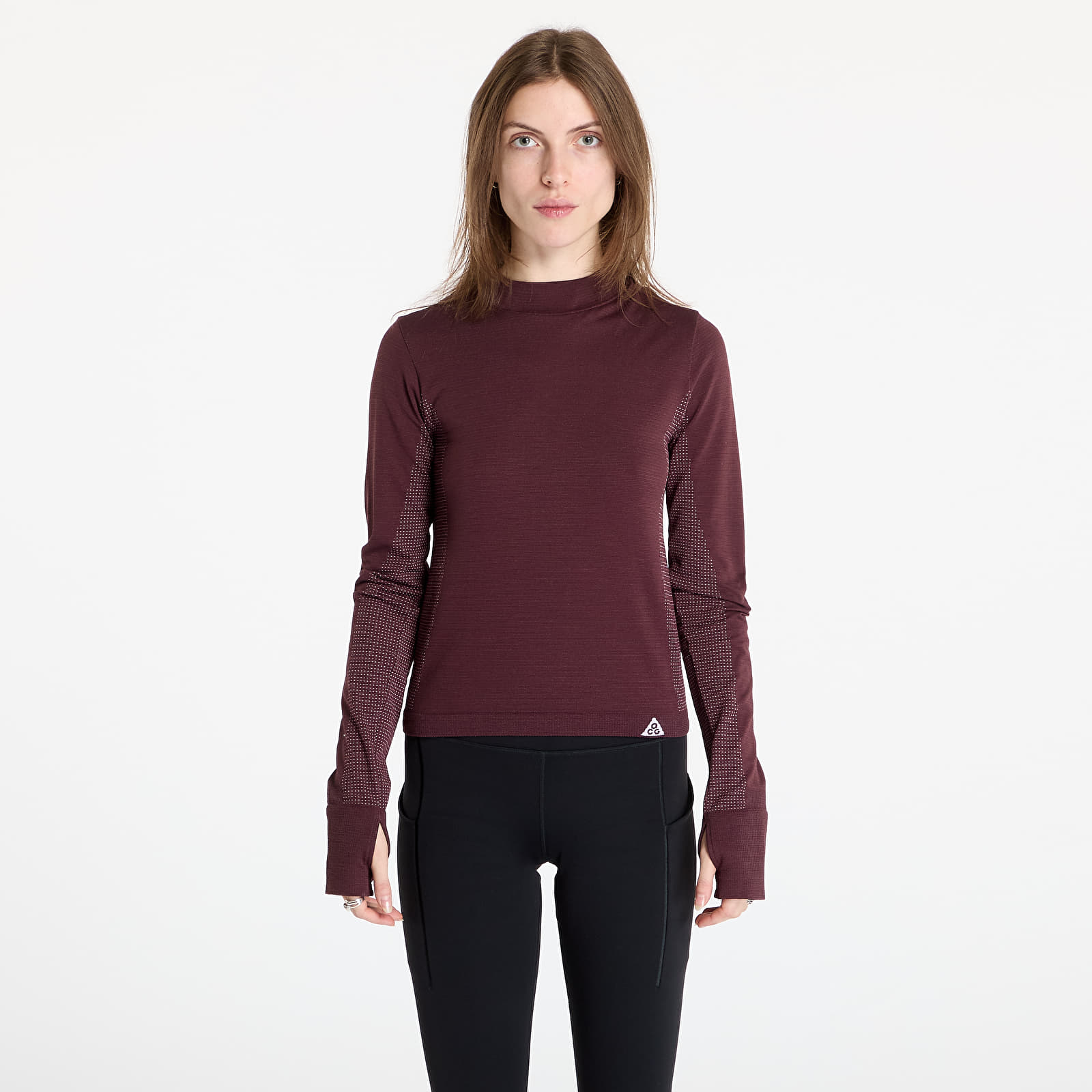 Pólók Nike ACG "Delta River" Women's Dri-FIT ADV Base Layer Long-Sleeve Top Burgundy Crush/ Beyond Pink