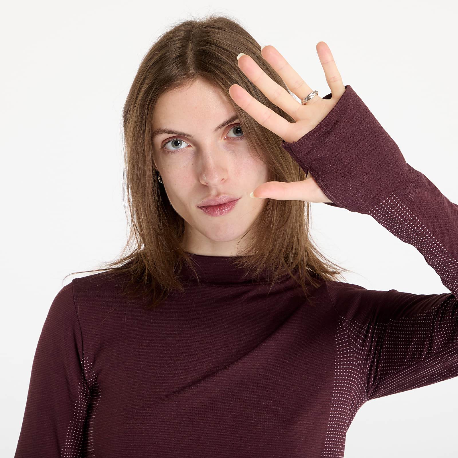 Pólók Nike ACG "Delta River" Women's Dri-FIT ADV Base Layer Long-Sleeve Top Burgundy Crush/ Beyond Pink