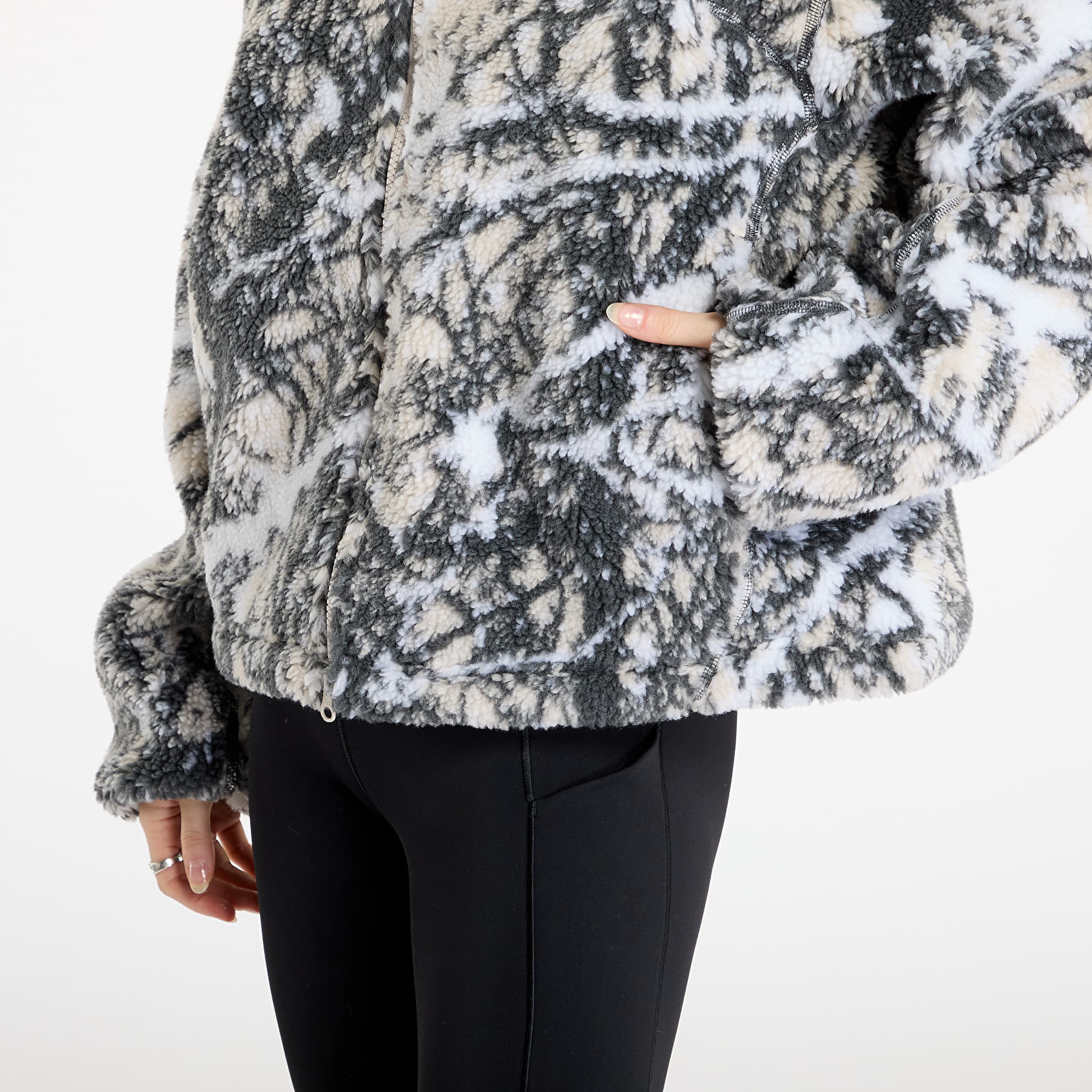 Mikiny Nike ACG "Canwell Glacier" Women's Therma-FIT ADV Windproof Full-Zip Fleece Light Orewood Brown/ Black/ Summit White