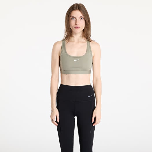 Podprsenka Nike Swoosh Light Support Women's Non-Padded Sports Bra Light Army/ White