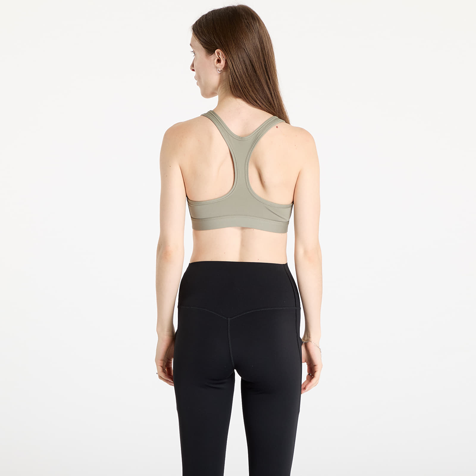 Melltartók Nike Swoosh Light Support Women's Non-Padded Sports Bra Light Army/ White
