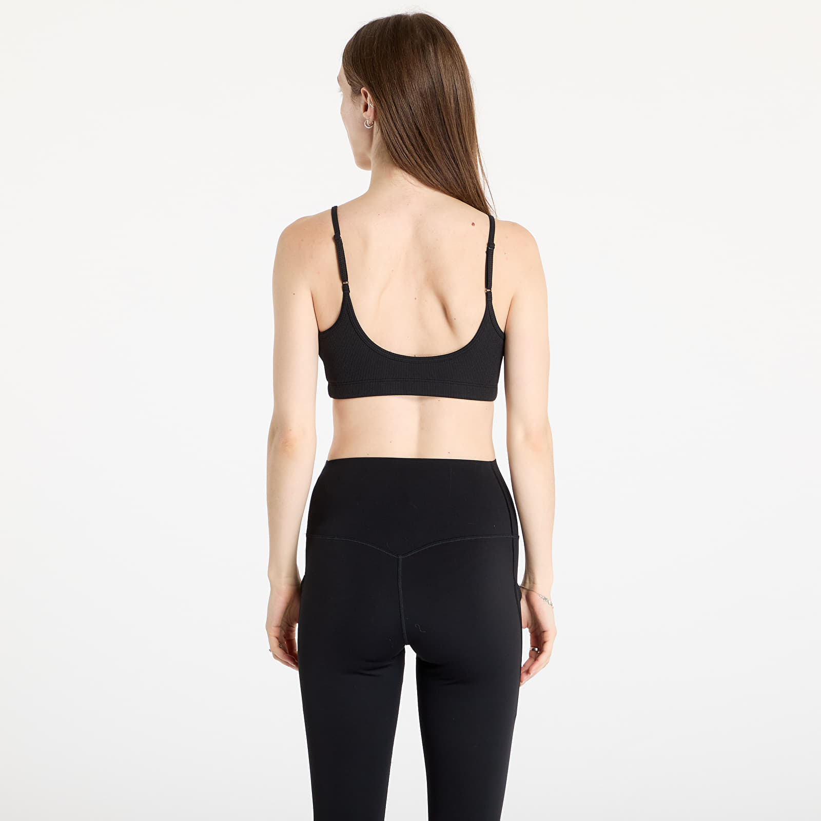 Biustonosze Nike Sportswear Classic Women's Light-Support Lightly Lined Ribbed Scoop-Neck Bra Black/ Black/ Black/ Sail