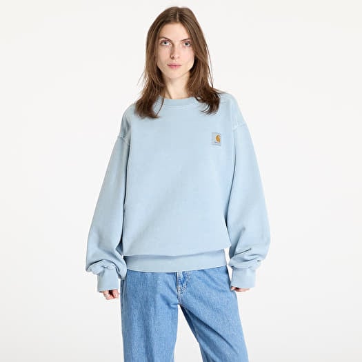 Carhartt WIP Vista Sweatshirt UNISEX Dusty Ice Garment Dyed