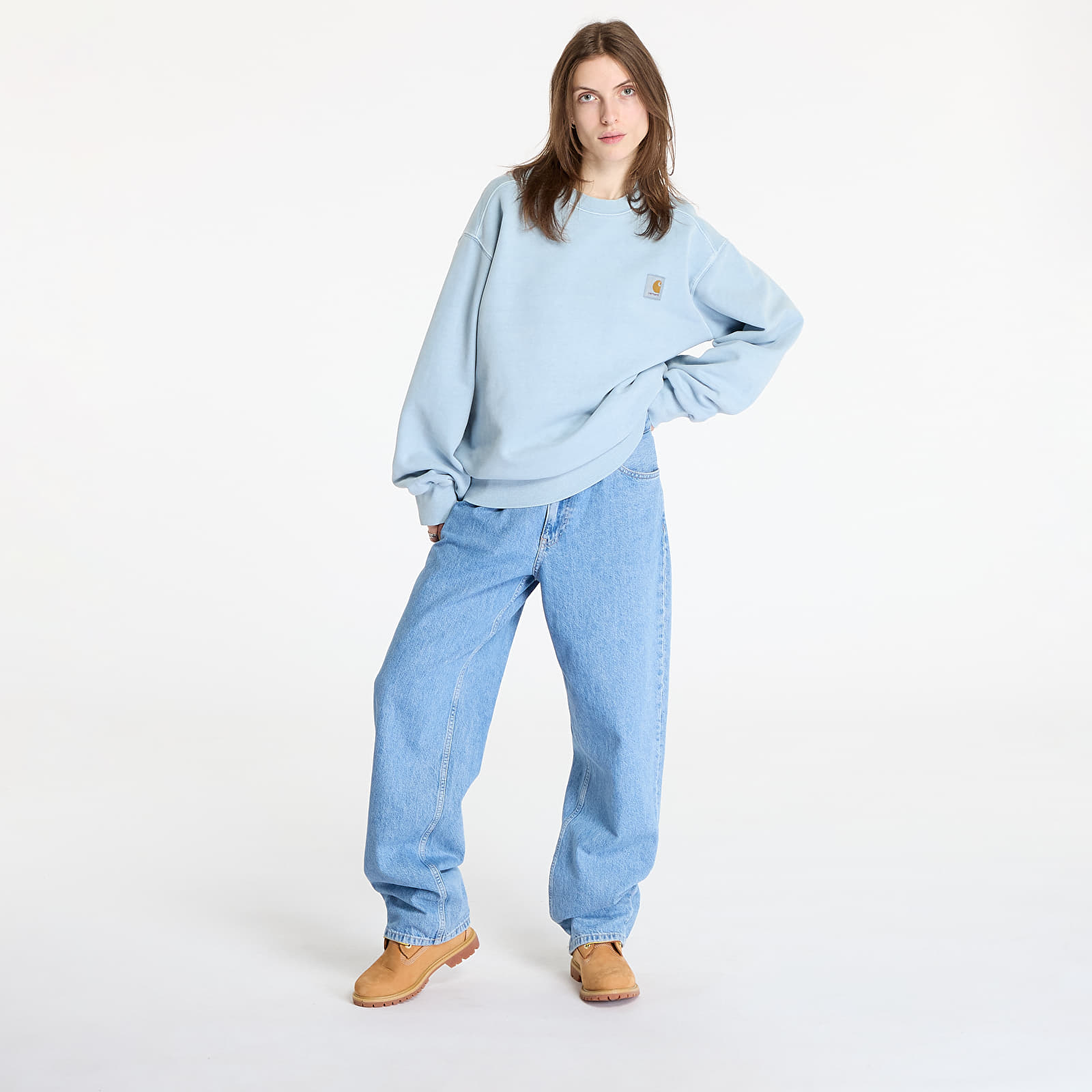 Hoodies and sweatshirts  Carhartt WIP Vista Sweatshirt UNISEX Dusty Ice Garment Dyed