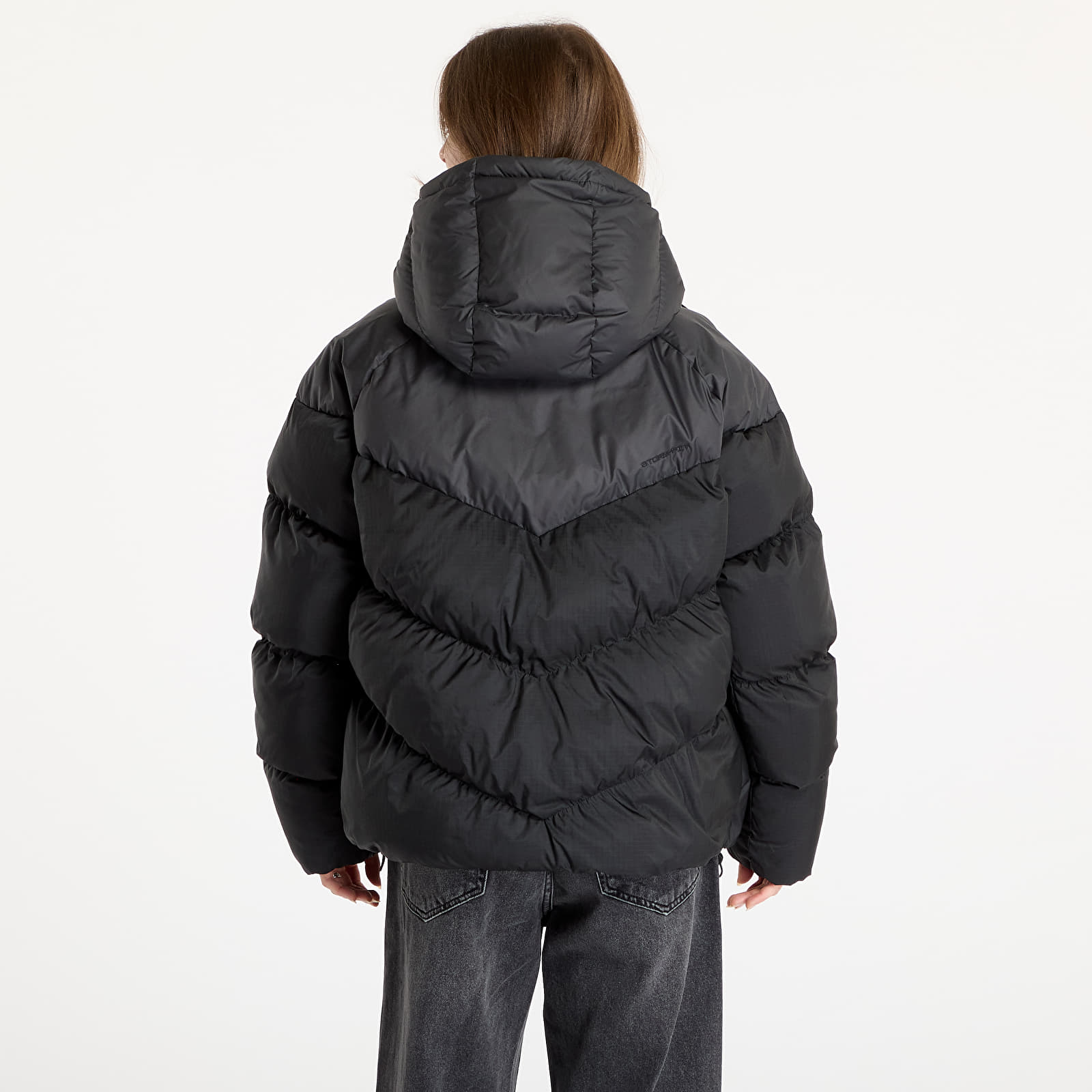 Jackets Nike Sportswear Windpuffer Storm FIT Loose Puffer Jacket Black White Footshop
