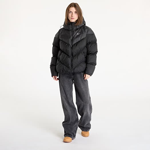Women's nike black puffer jacket new arrivals