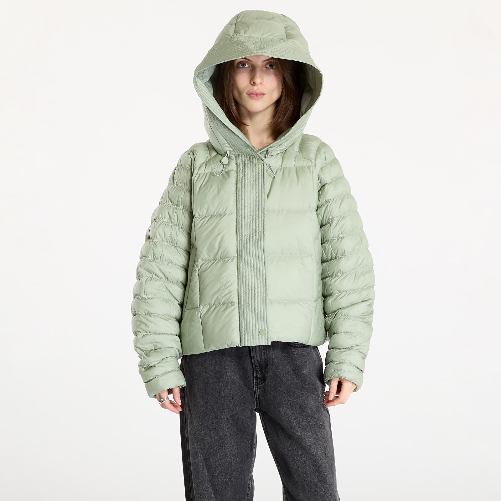 Jackor Nike Sportswear Swoosh Puffer PrimaLoft® Therma-FIT Oversized Hooded Jacket Jade Horizon/ Sail