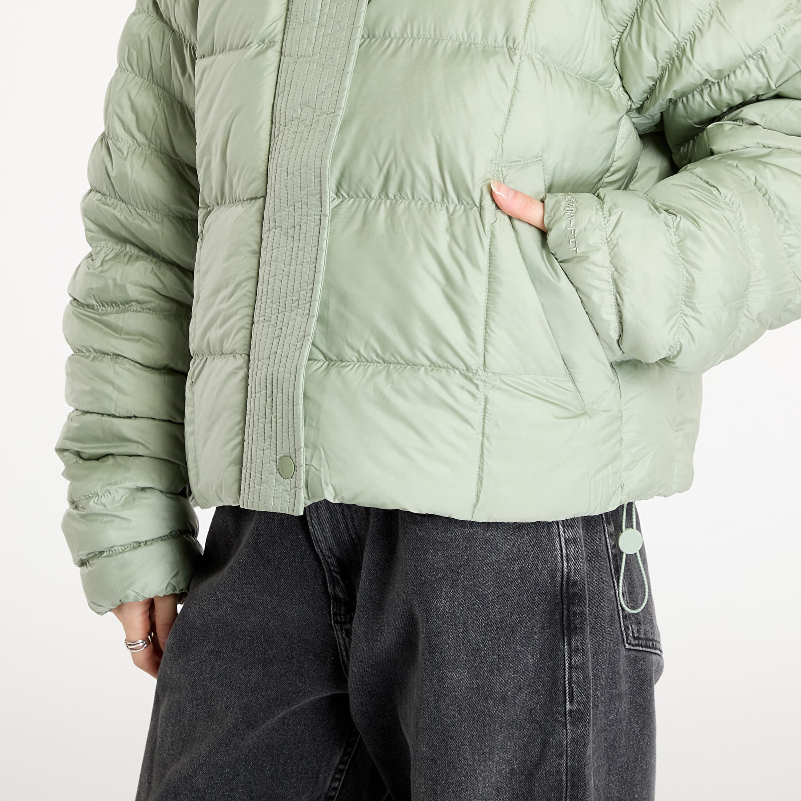 Jackor Nike Sportswear Swoosh Puffer PrimaLoft® Therma-FIT Oversized Hooded Jacket Jade Horizon/ Sail