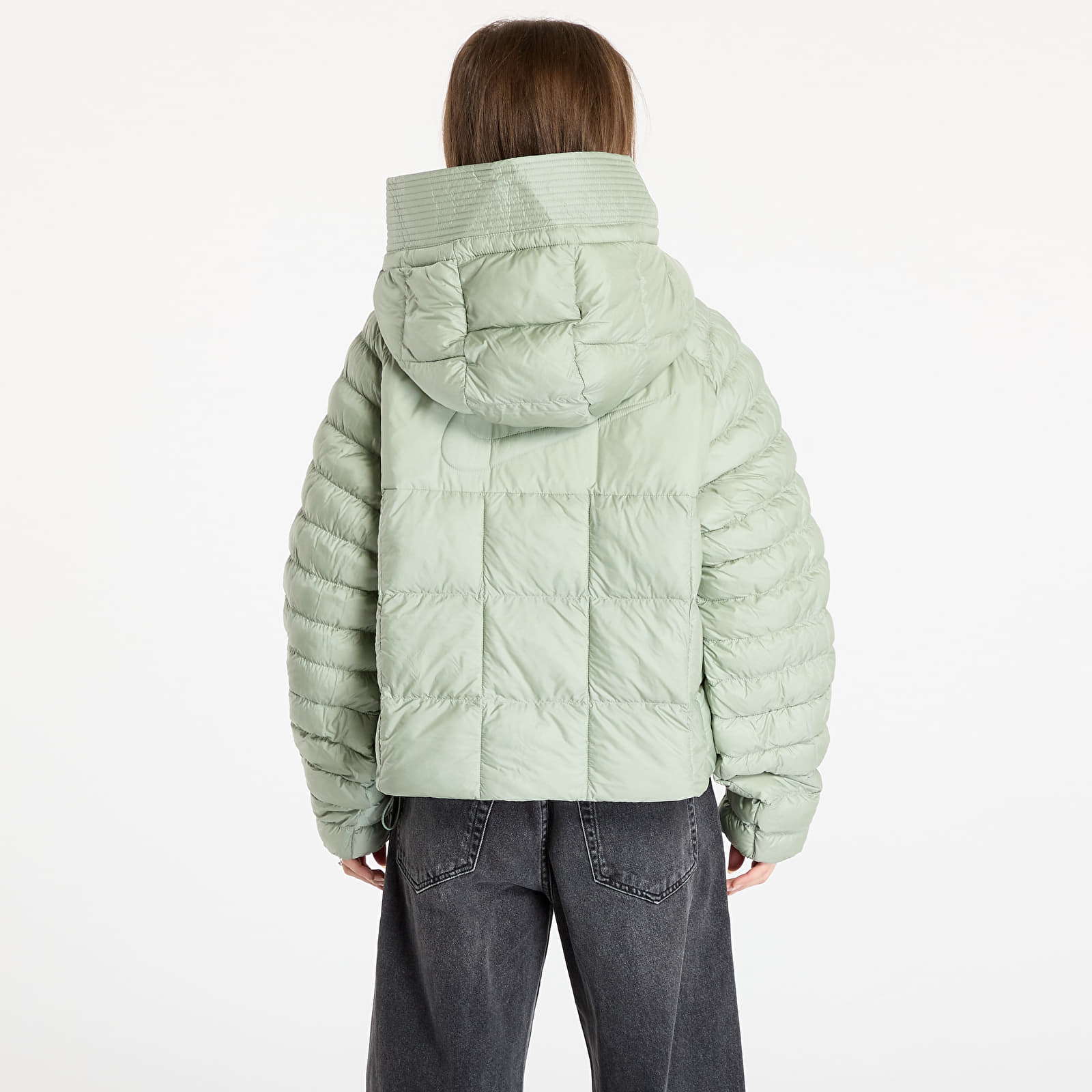 Jackor Nike Sportswear Swoosh Puffer PrimaLoft® Therma-FIT Oversized Hooded Jacket Jade Horizon/ Sail
