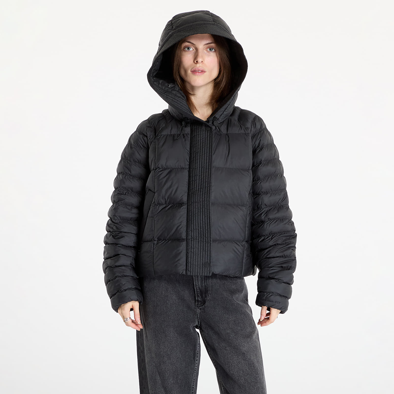 Jacken Nike Sportswear Swoosh Puffer PrimaLoft® Therma-FIT Oversized Hooded Jacket Black/ White