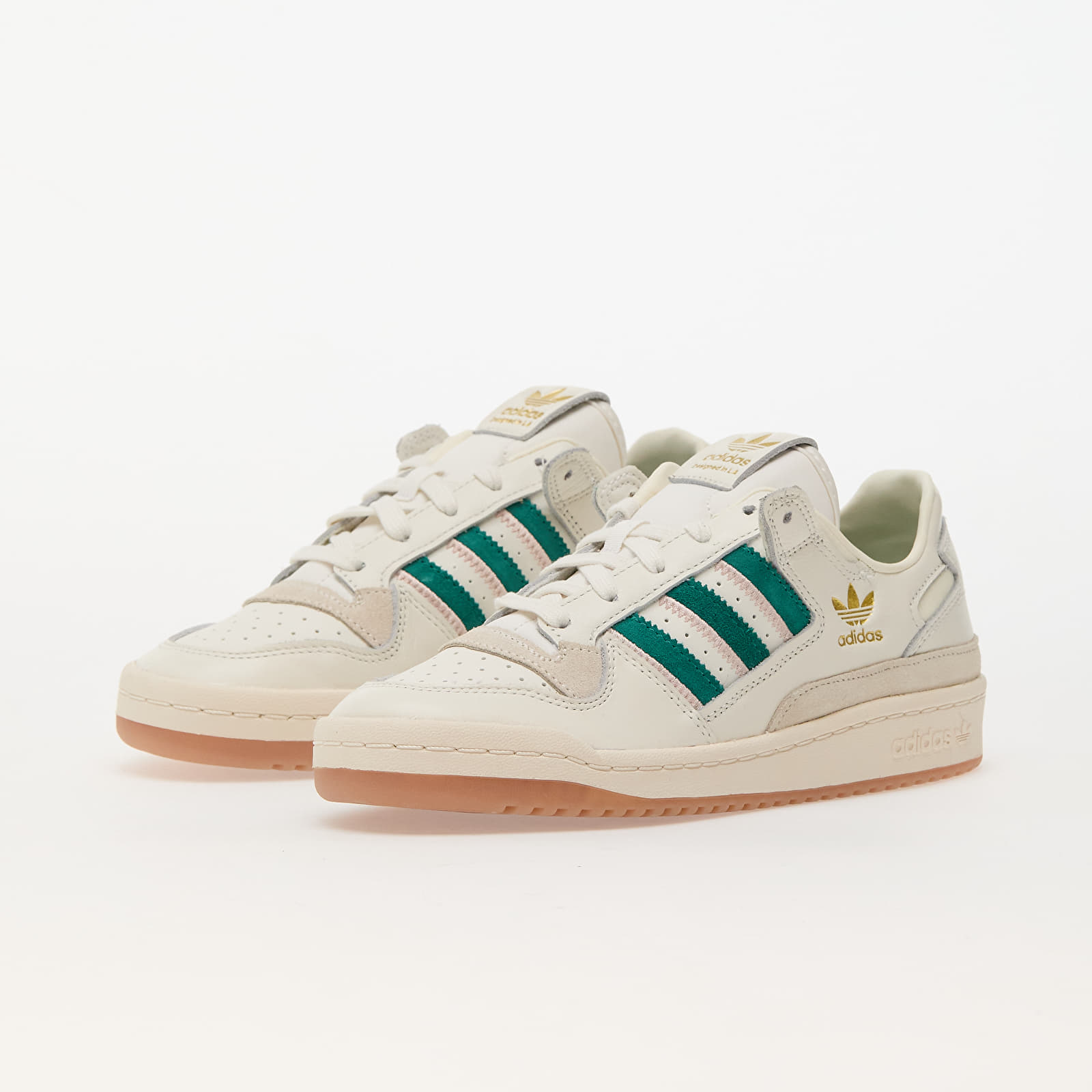 Sko til kvinder adidas Forum Low Cl W Cloud White/ Active Green/ Sanpin