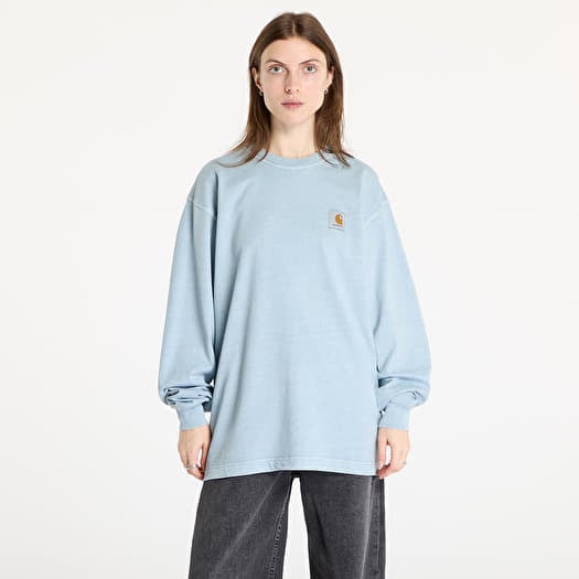 Carhartt WIP L/S Vista T-Shirt UNISEX Dusty Ice Garment Dyed