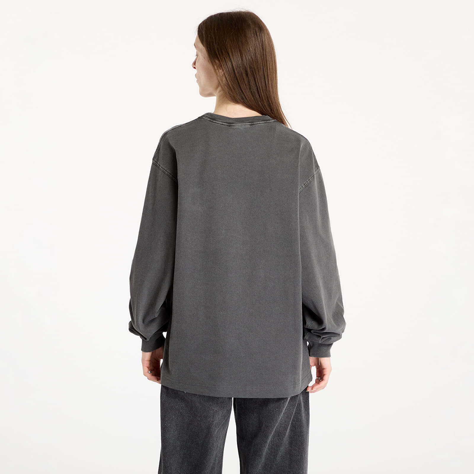 Мъжки тениски Carhartt WIP L/S Vista T-Shirt UNISEX Graphite Garment Dyed