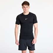 Nike Pro Men's Dri-FIT Tight Short-Sleeve Fitness Top Black/ White