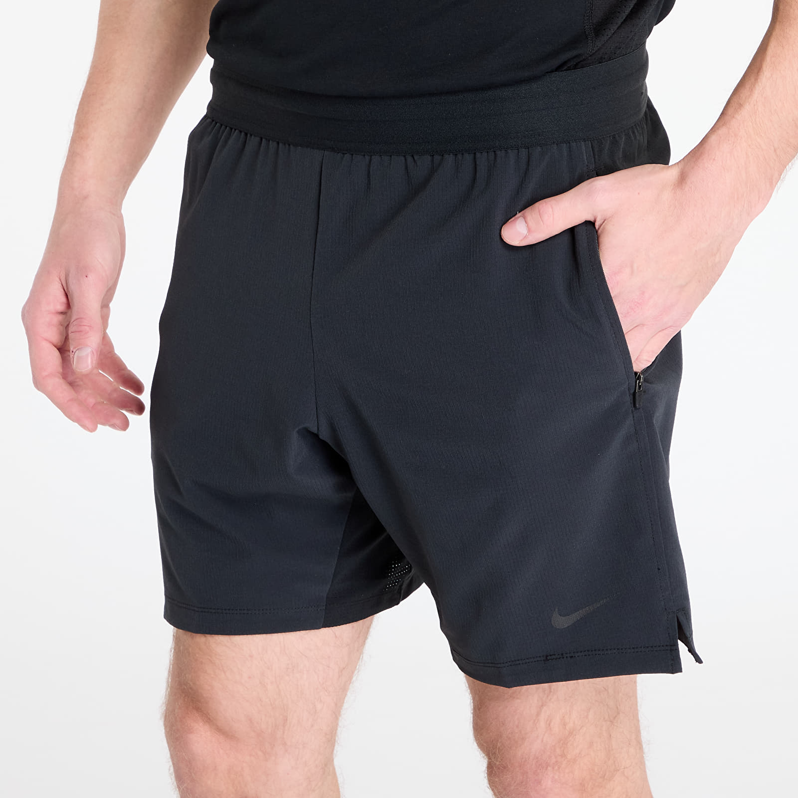 Šortky Nike Flex Rep 4.0 Men's Dri-FIT 7" Unlined Fitness Shorts Black/ Black/ Black