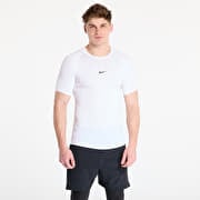 Nike Pro Men's Dri-FIT Tight Short-Sleeve Fitness Top White/ Black