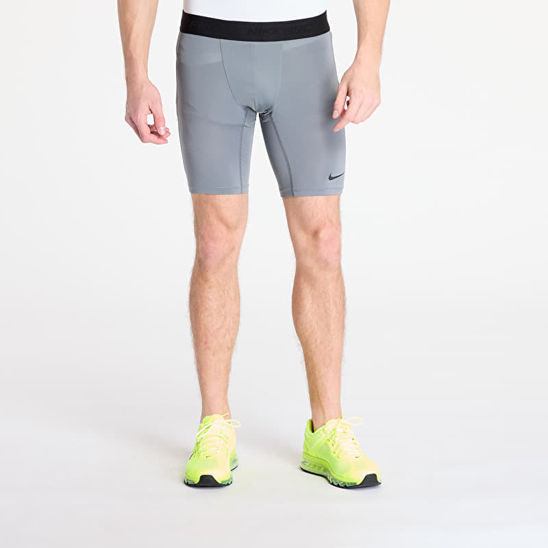 Nike Pro Men's Dri-FIT Fitness Long Shorts Smoke Grey/ Black