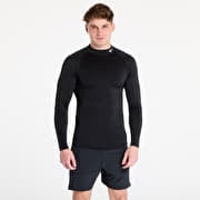 Nike Pro Men's Dri-FIT Fitness Mock-Neck Long-Sleeve Top Black/ White