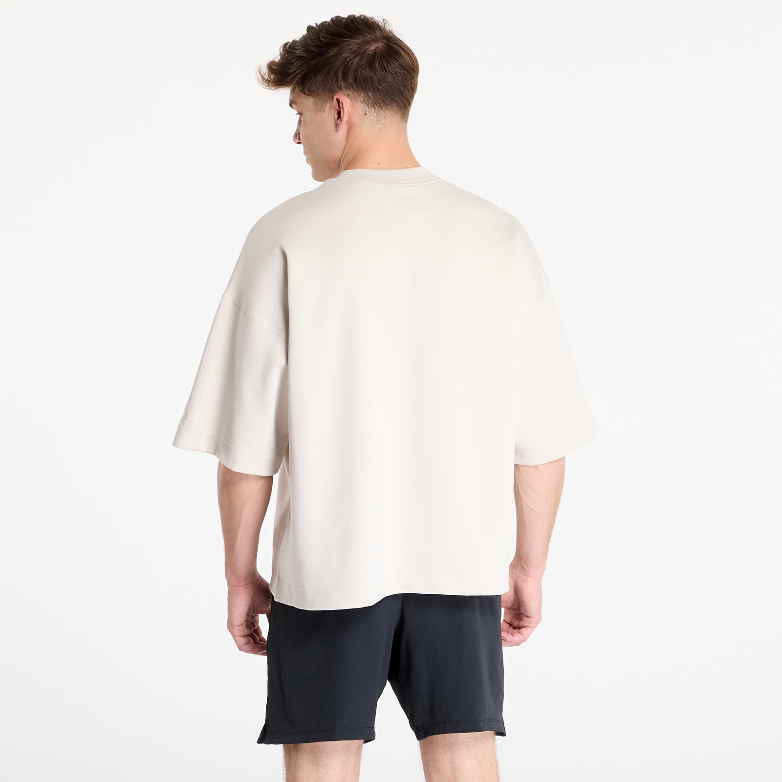 Pólók Nike Tech Men's Short-Sleeve Fleece Top Lt Orewood Brn/ Lt Orewood Brn
