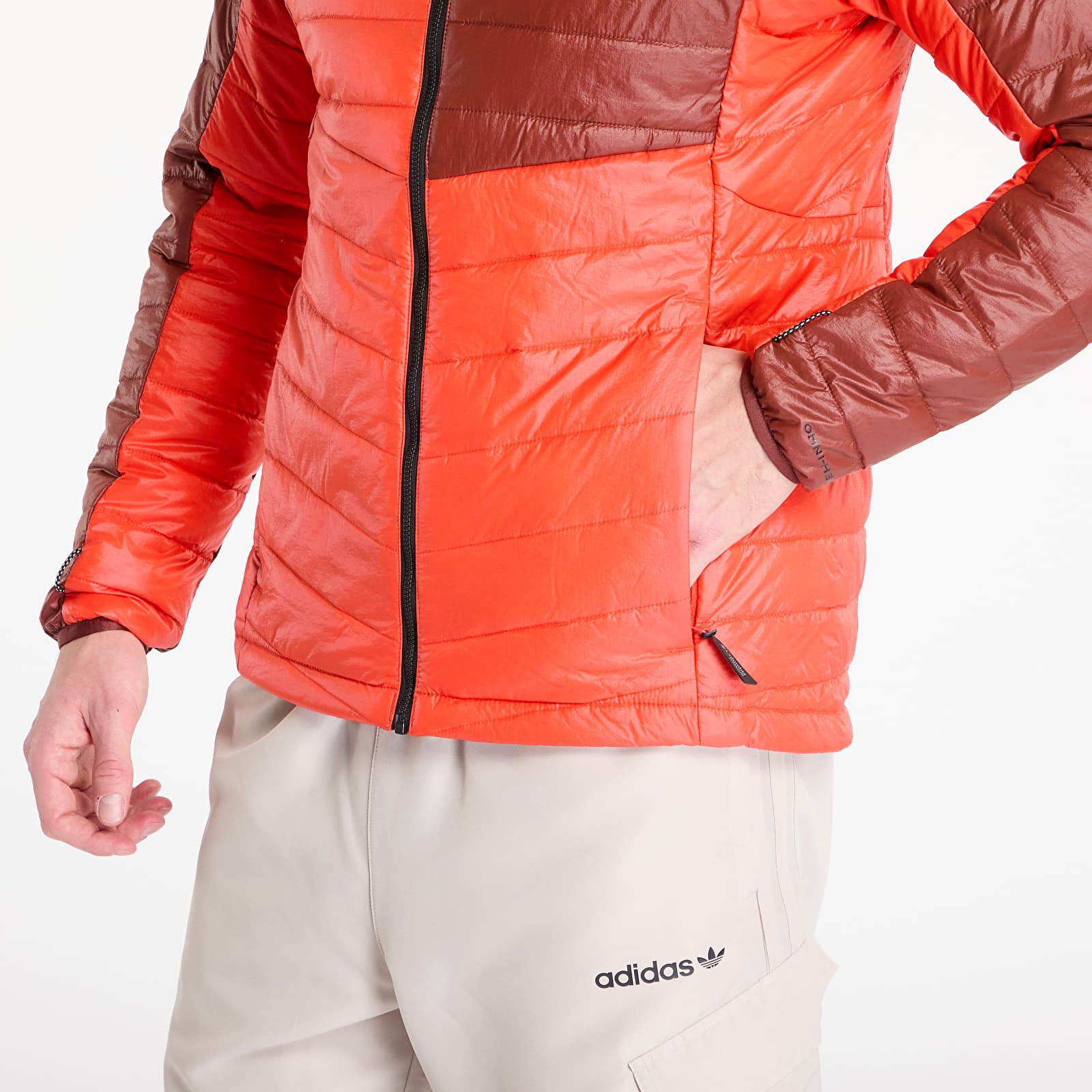 Pánske bundy Columbia Platinum Peak™ II Hooded Jacket Spicy/ Spice