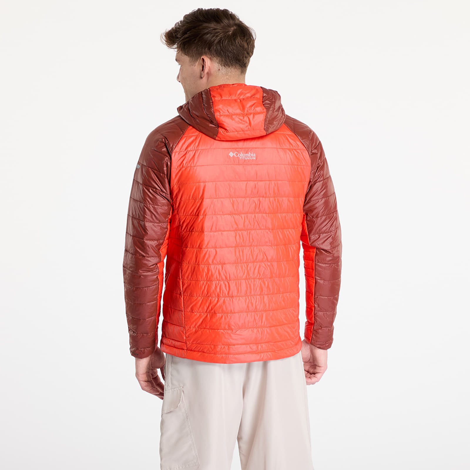 Pánske bundy Columbia Platinum Peak™ II Hooded Jacket Spicy/ Spice