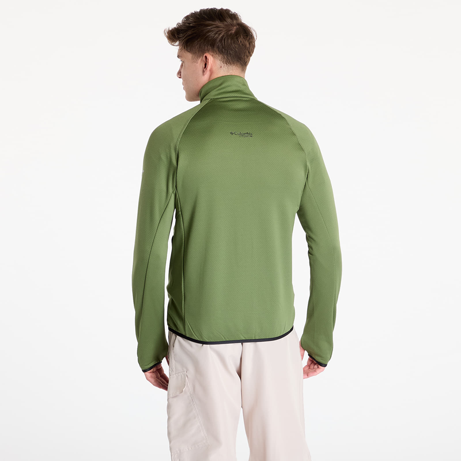 Mikinas ar kapuci un sporta krekli Columbia Triple Canyon™ Grid Fleece Full-Zip II Canteen/ Black