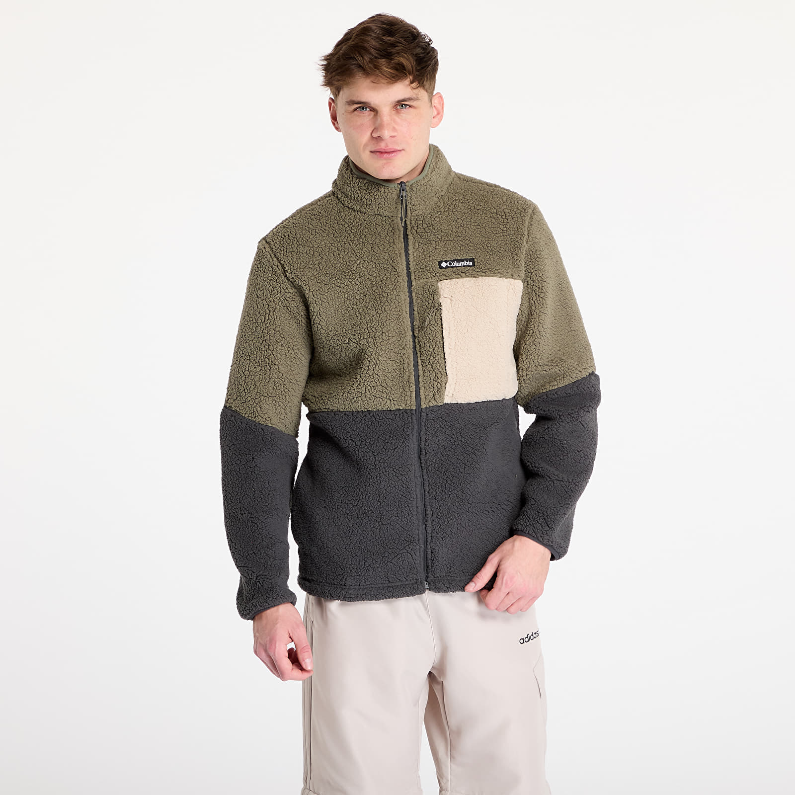 Kapucnis pulóverek és pulcsik Columbia Mountainside™ Heavyweight Fleece Stone Green
