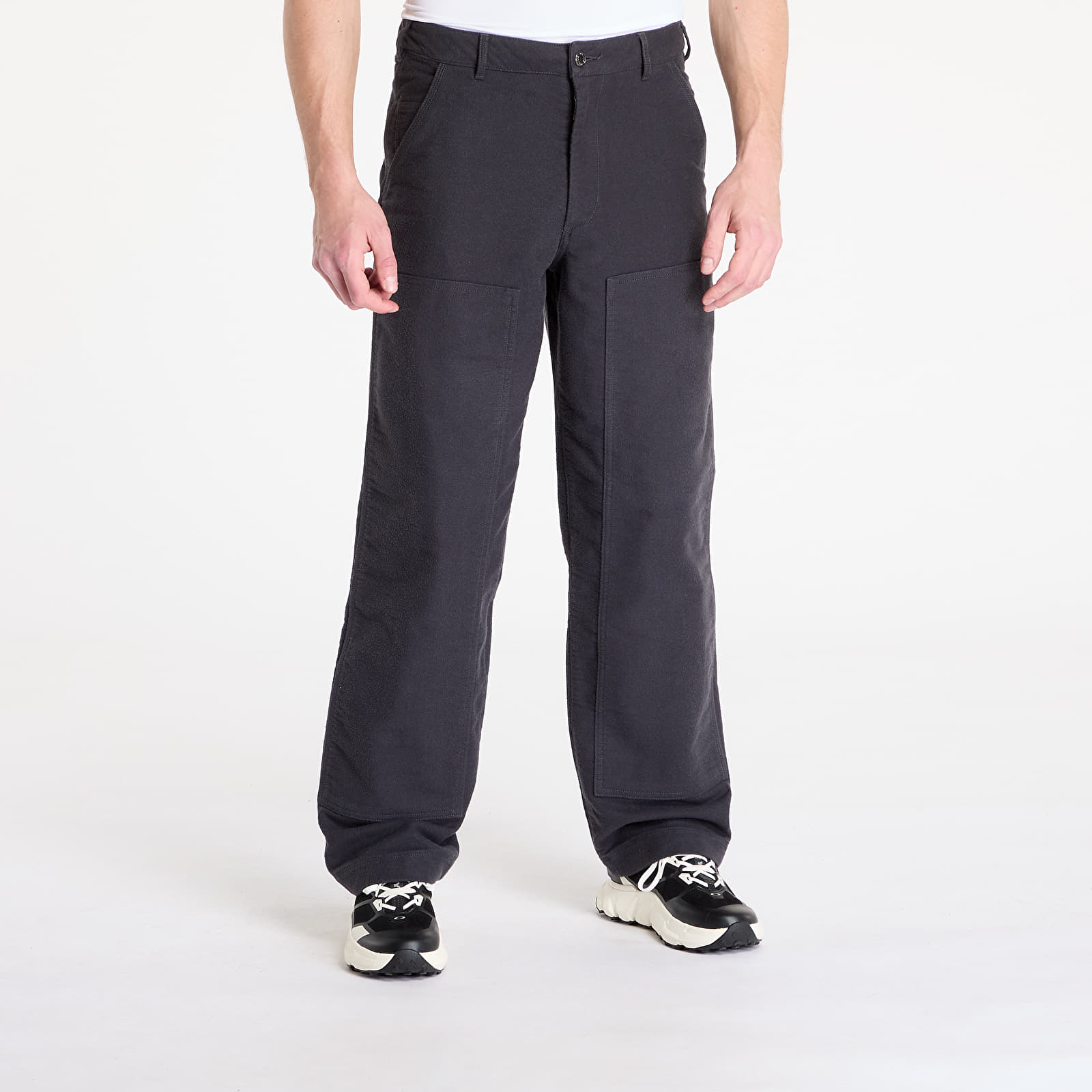 Džíny a kalhoty Nike Life Chamois Double-Knee Trousers Anthracite/ Anthracite