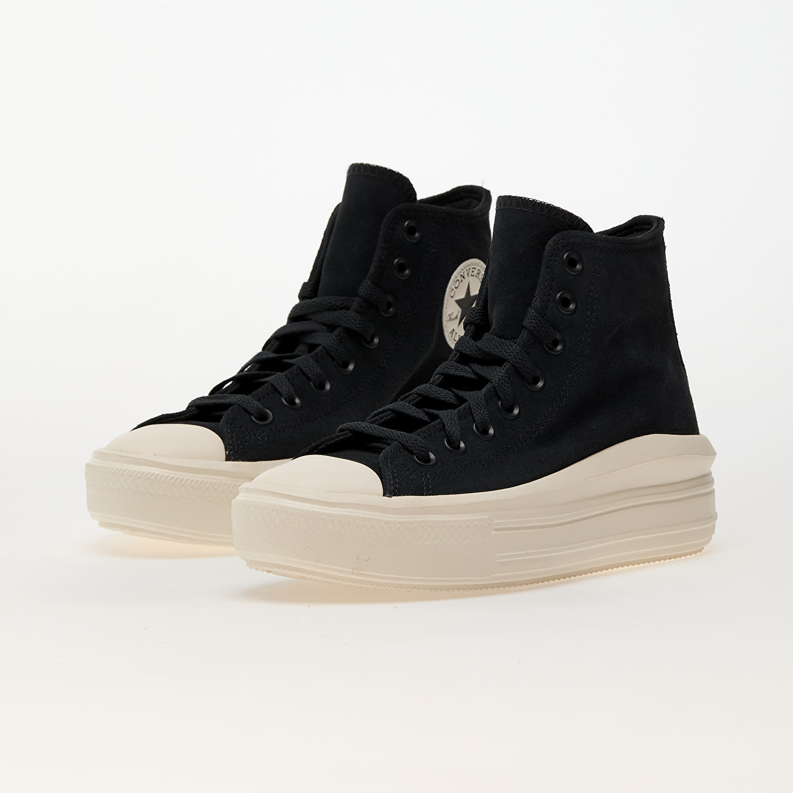 Women's shoes Converse Chuck Taylor All Star Move Platform Colorful Suede Shadow Woods/ Egret/ Black