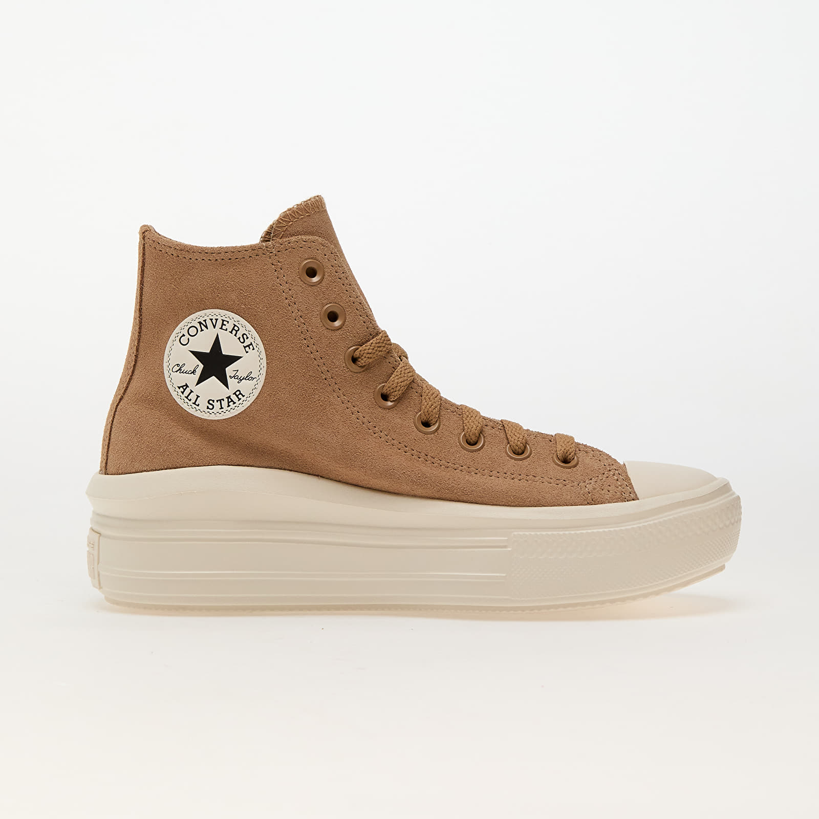 Női cipők Converse Chuck Taylor All Star Move Platform Colorful Suede Coffee Rum/ Egret/ Black