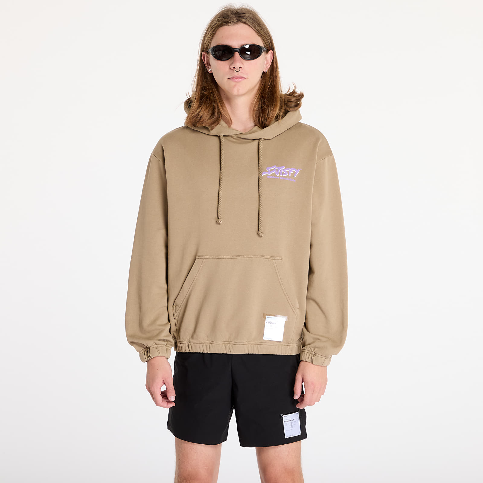 Sweatjacken und Sweatshirts Satisfy SoftCell Hoodie Stone Fallen Rock