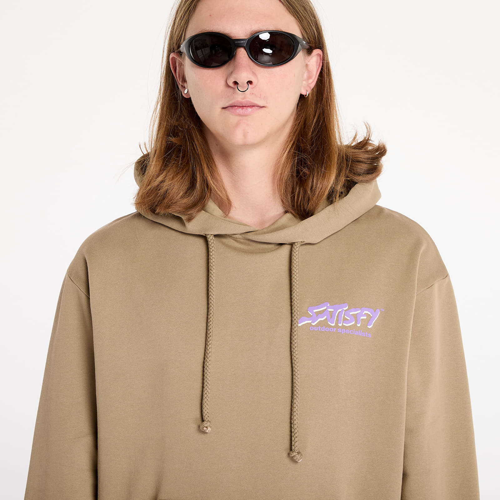 Sweatjacken und Sweatshirts Satisfy SoftCell Hoodie Stone Fallen Rock