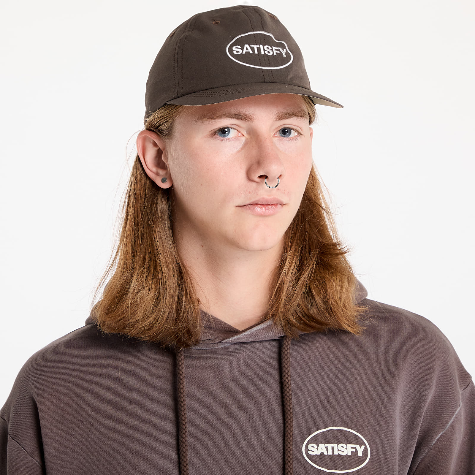 Шапки Satisfy PeaceShell Running Cap Brown