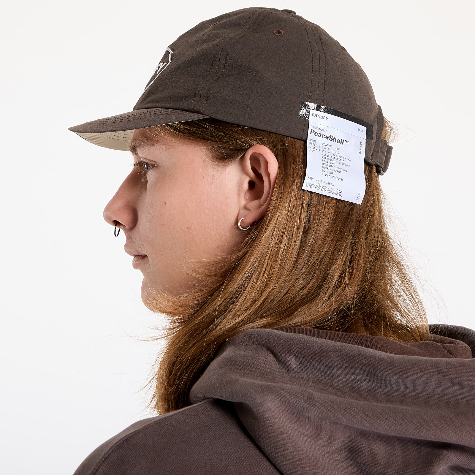 Кепки Satisfy PeaceShell Running Cap Brown