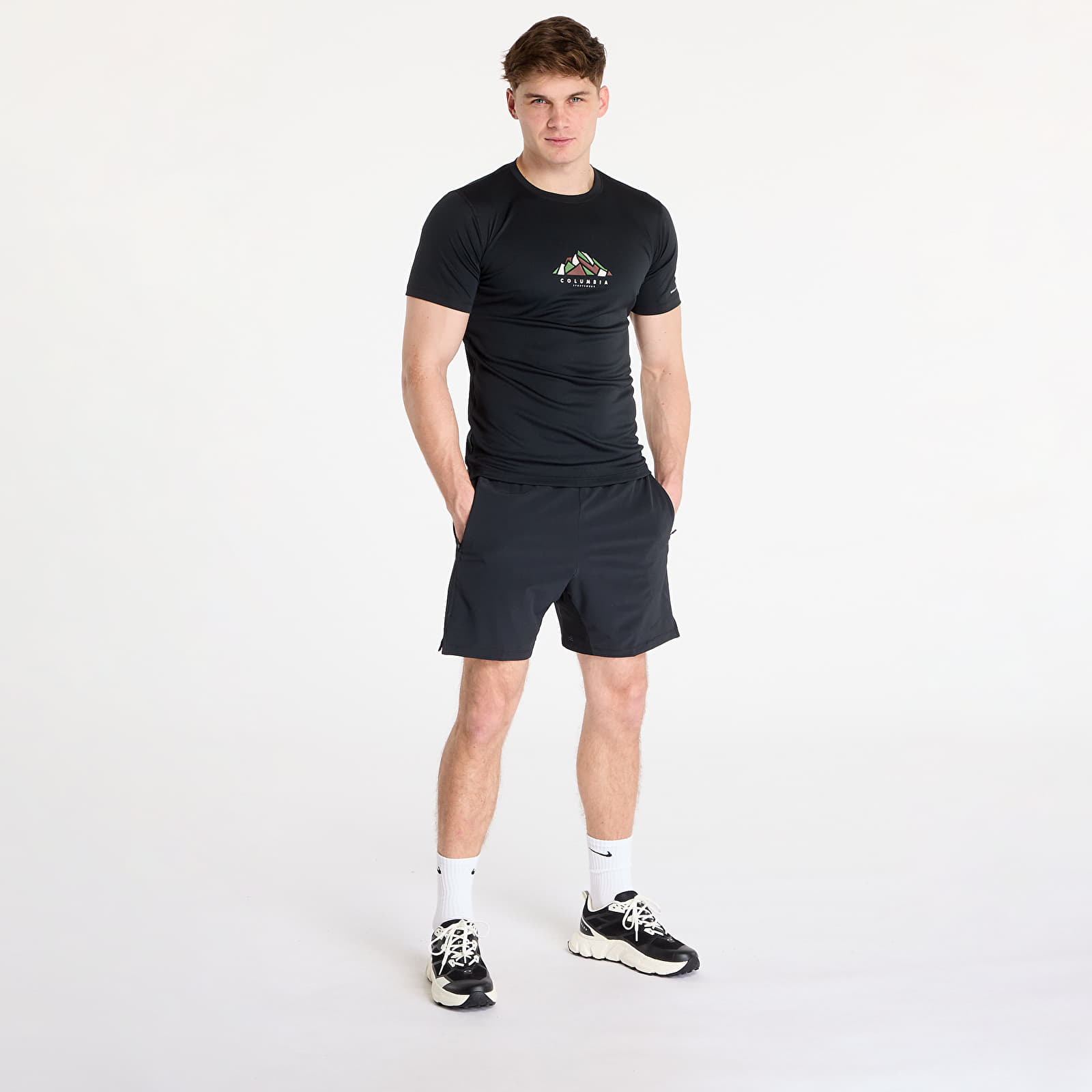 Tricouri  Columbia Zero Rules™ Short Sleeve Graphic T-Shirt Black/ Rocky