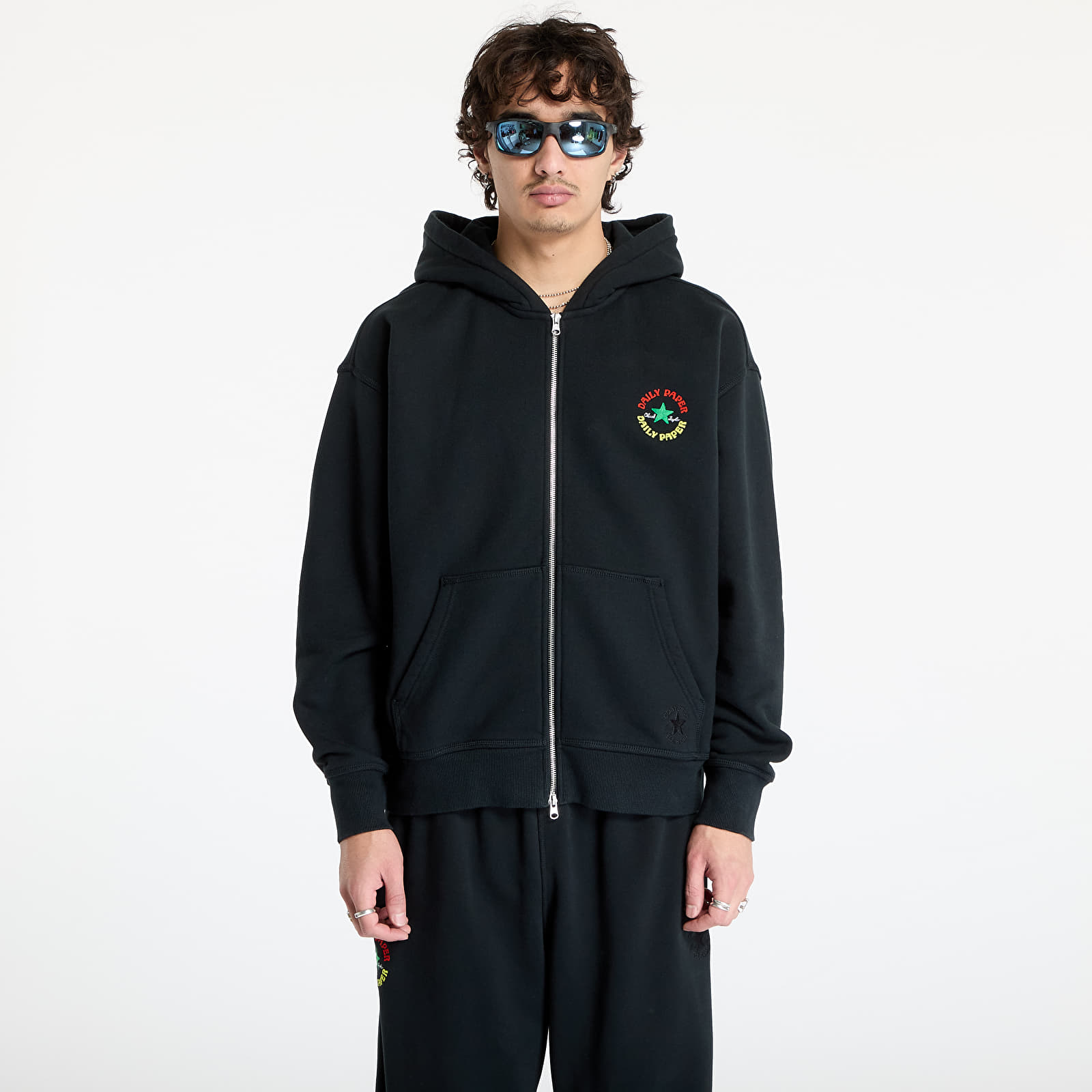 Hoodies and sweatshirts  Converse x Daily Paper Full Zip Hoodie Black
