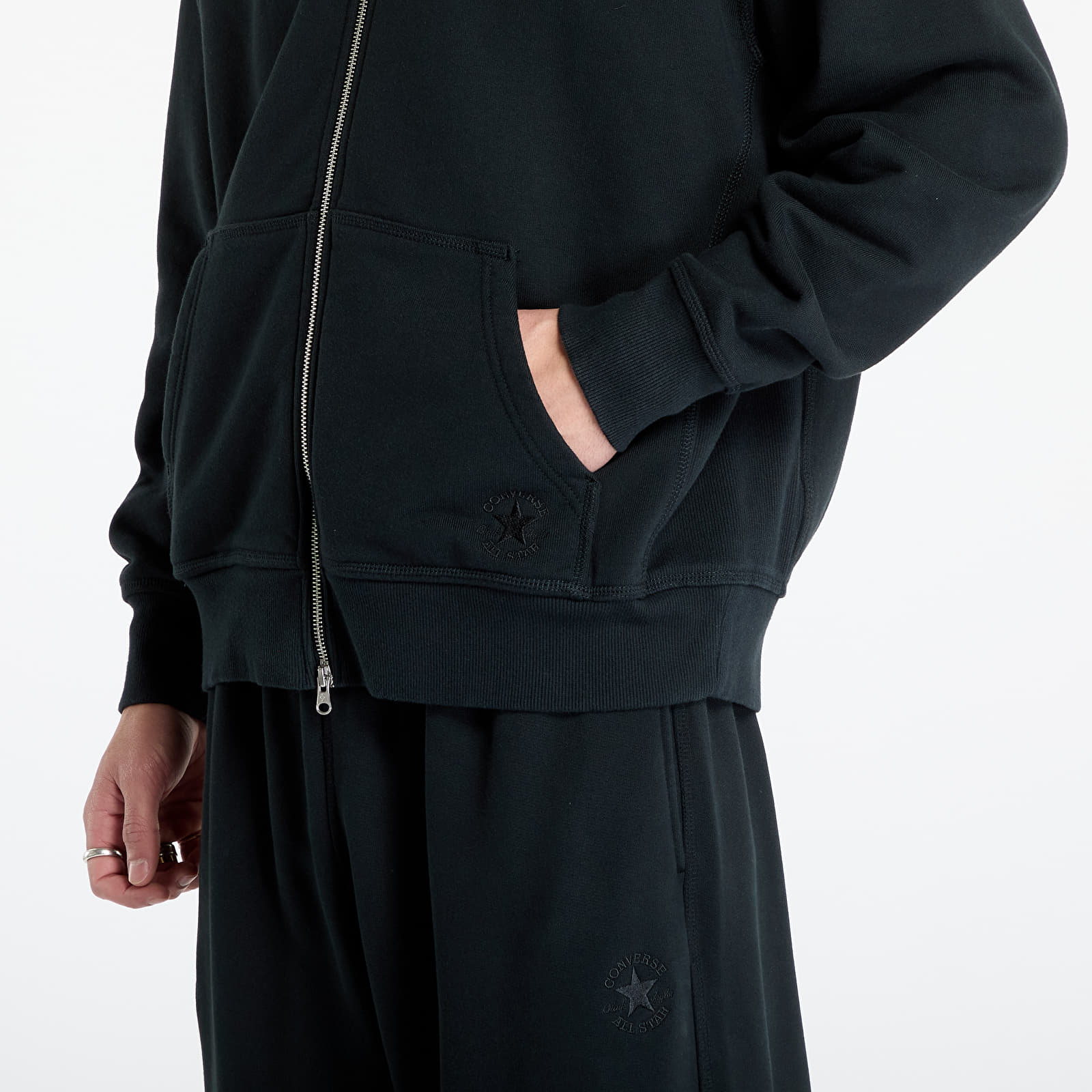 Hoodies and sweatshirts  Converse x Daily Paper Full Zip Hoodie Black