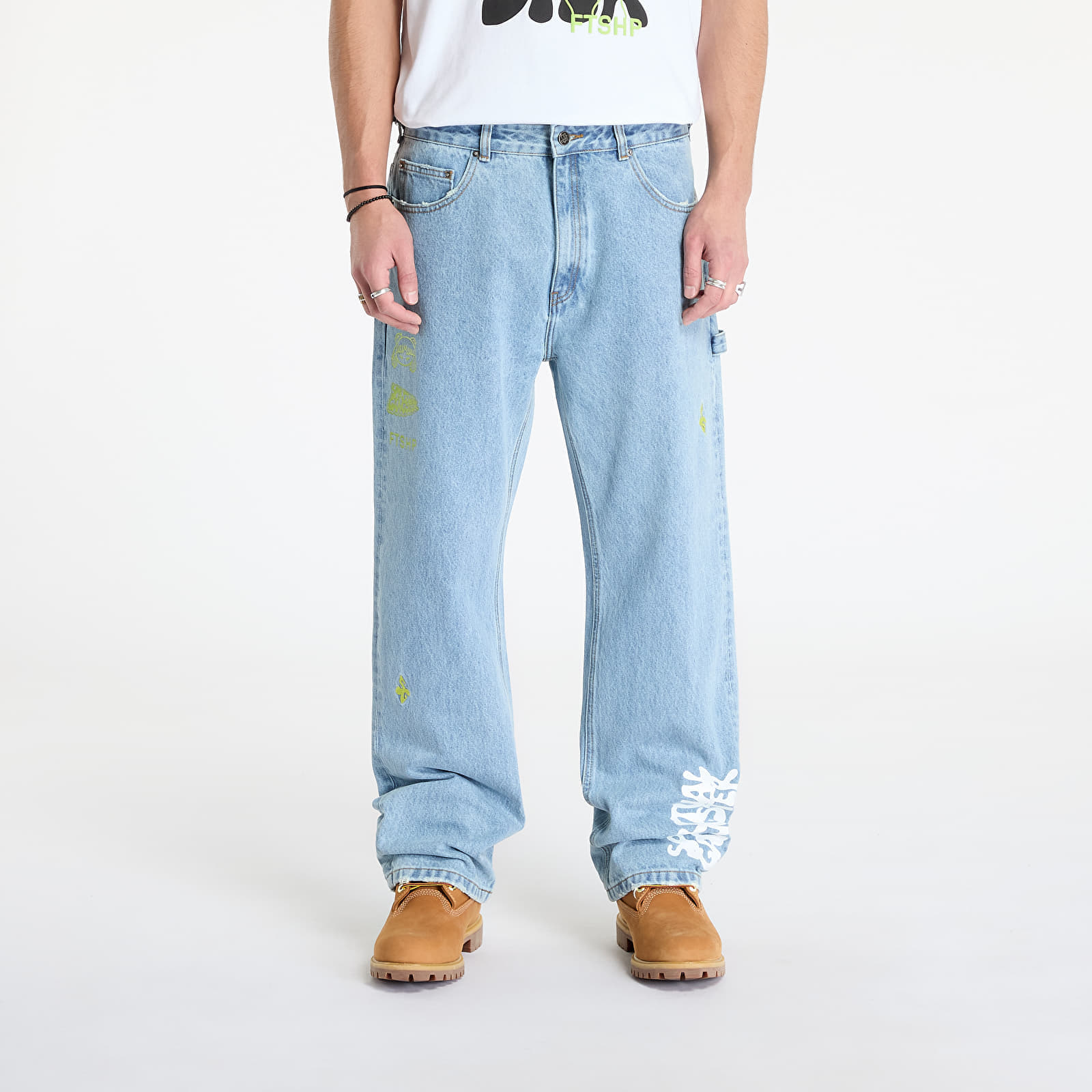 Jeans FTSHP x Spiritual Gangster Denim Pants UNISEX Blue 28