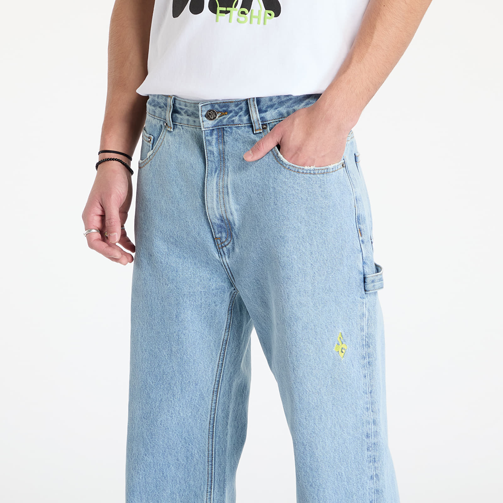 Jeans FTSHP x Spiritual Gangster Denim Pants UNISEX Blue