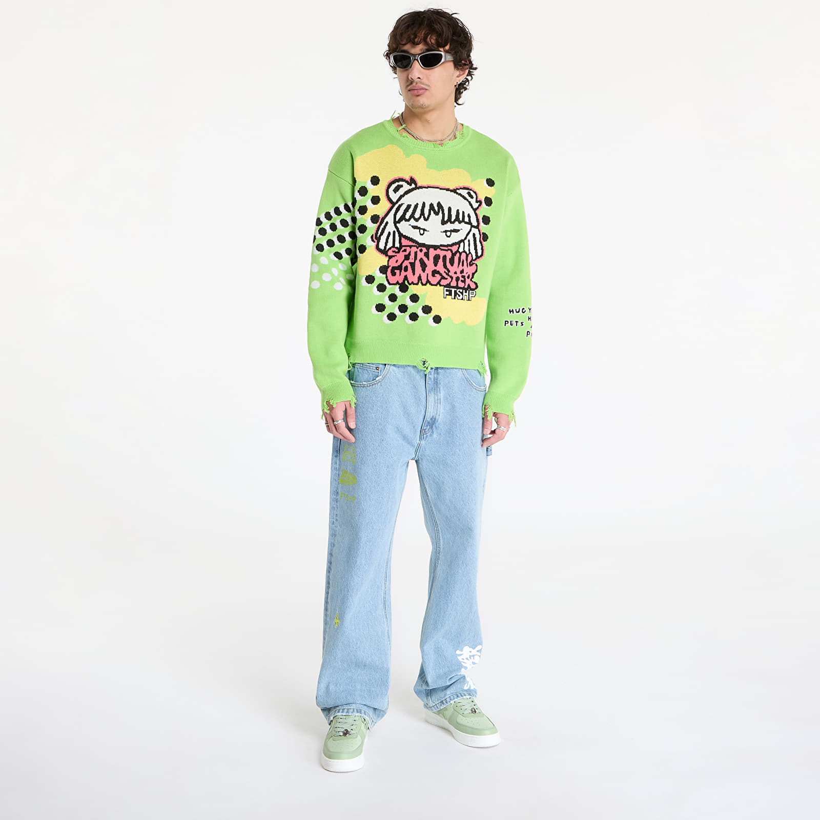 Swetry FTSHP x Spiritual Gangster Sweater UNISEX Green