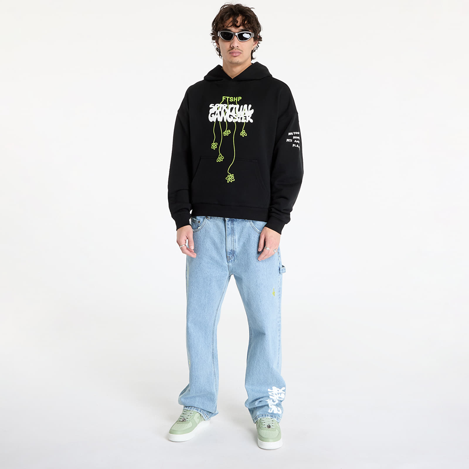 Mikiny FTSHP x Spiritual Gangster Hoodie UNISEX Black