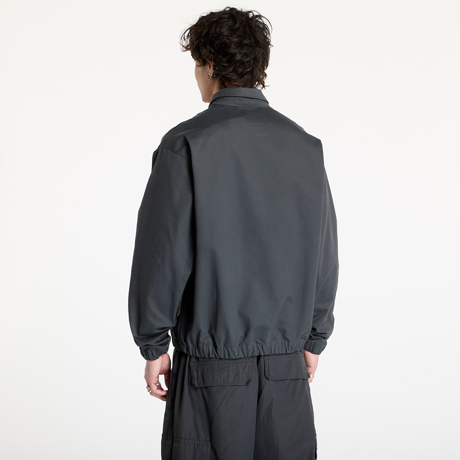 Herenjassen Nike Life Men's Woven Harrington Jacket Anthracite/ Anthracite