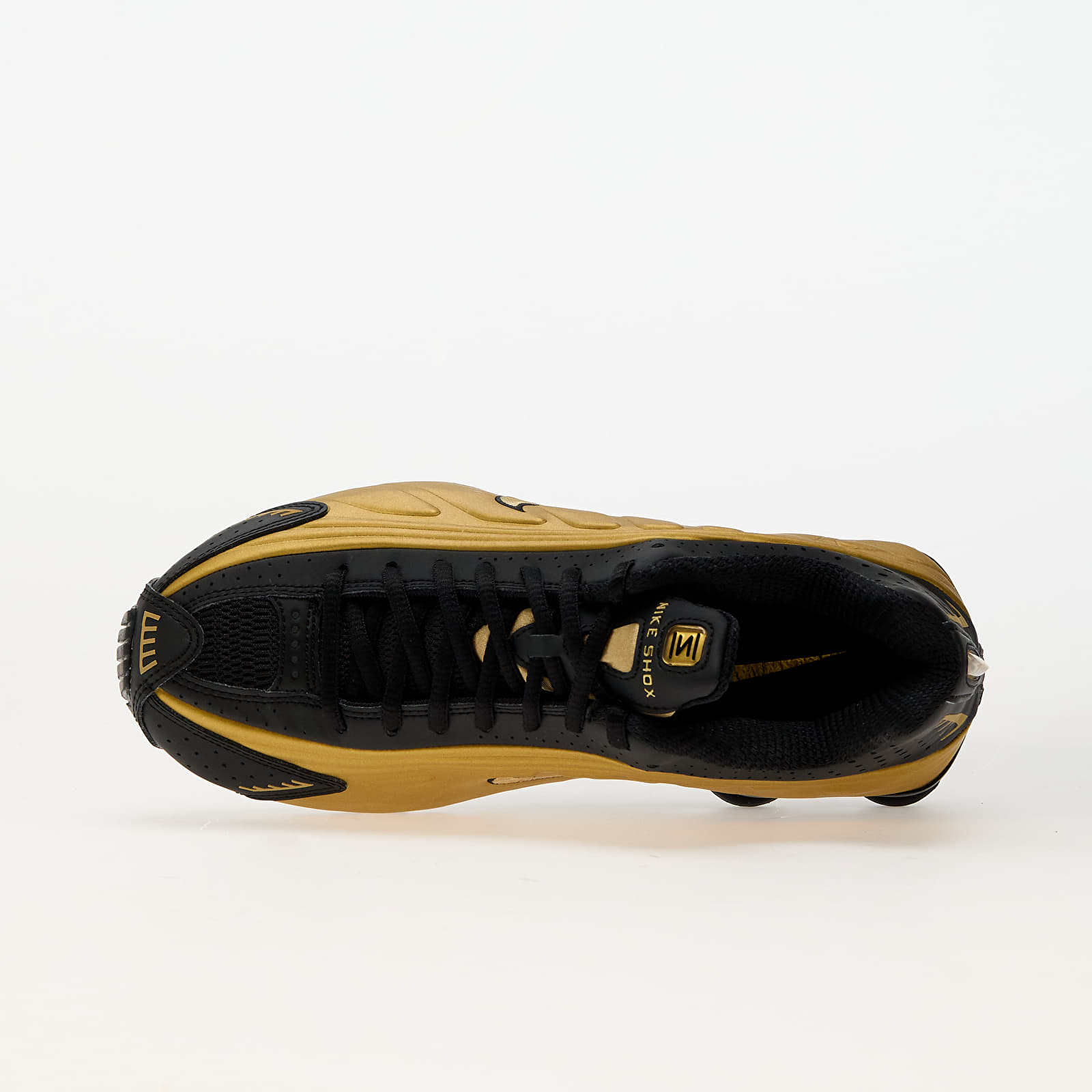 Damen Sneaker und Schuhe Nike W Shox R4 Black/ Metallic Gold-Metallic Silver