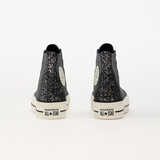 Damen Sneaker und Schuhe Converse Chuck Taylor All Star Lift Platform Glitter Into The Void Egret Black Footshop