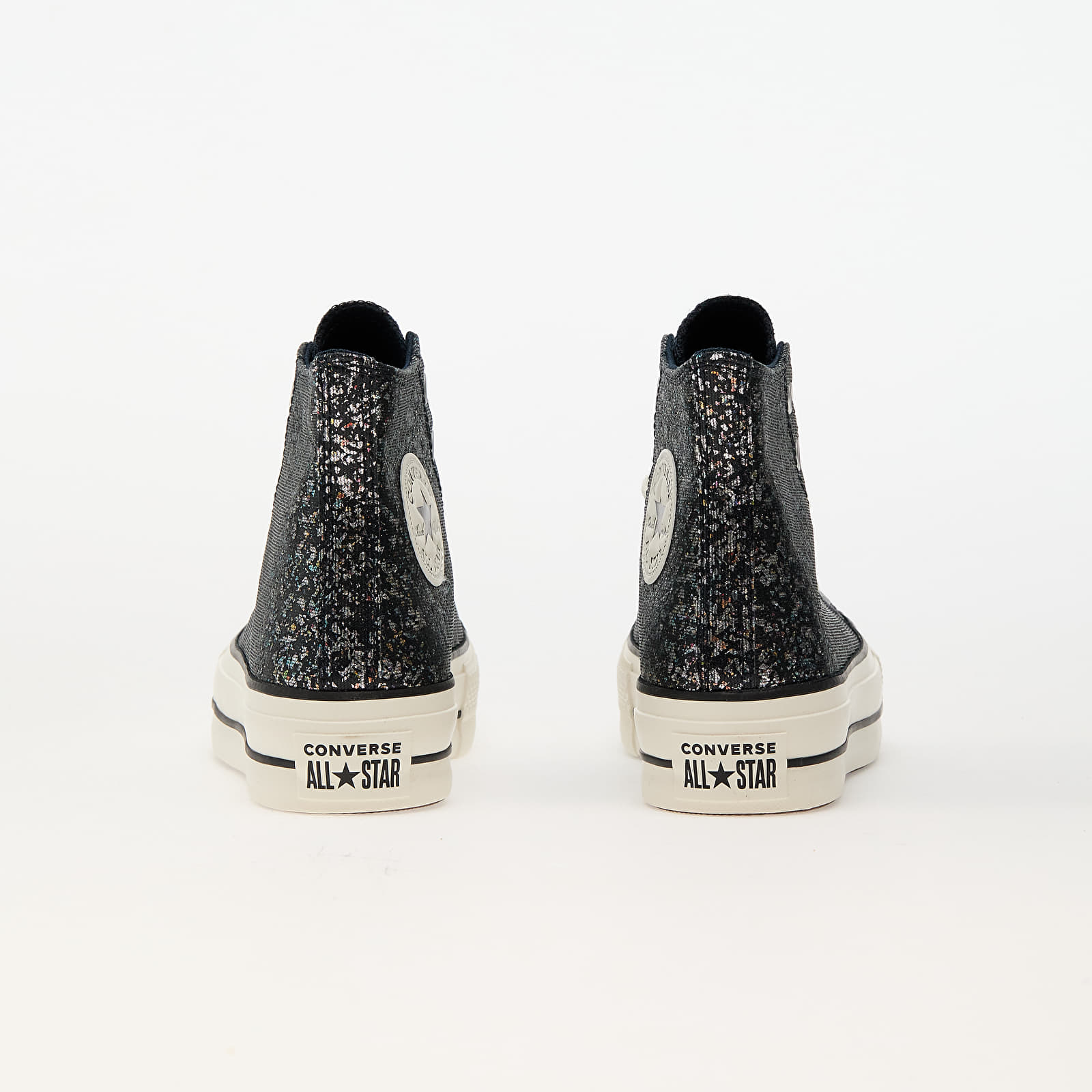 Damesschoenen Converse Chuck Taylor All Star Lift Platform Glitter Into The Void/ Egret/ Black