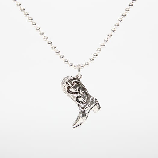 TwoJeys Boot Necklace Silver