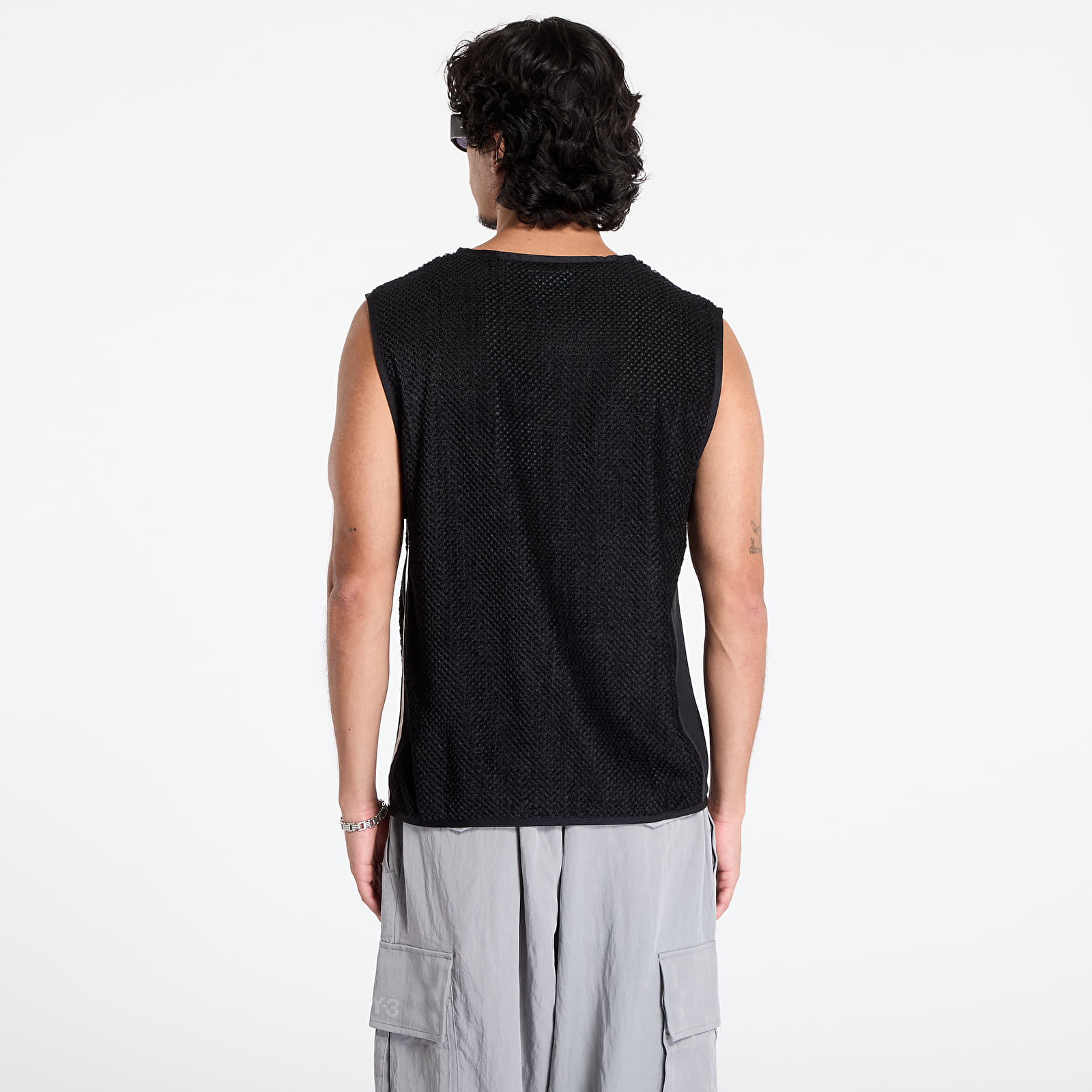 Vesty Y-3 Waffle Warpknit Vest UNISEX Black