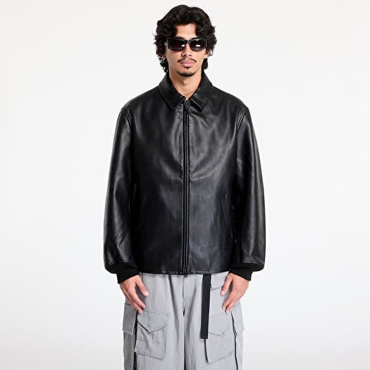 Y-3 Pleather Bomber Jacket UNISEX Black