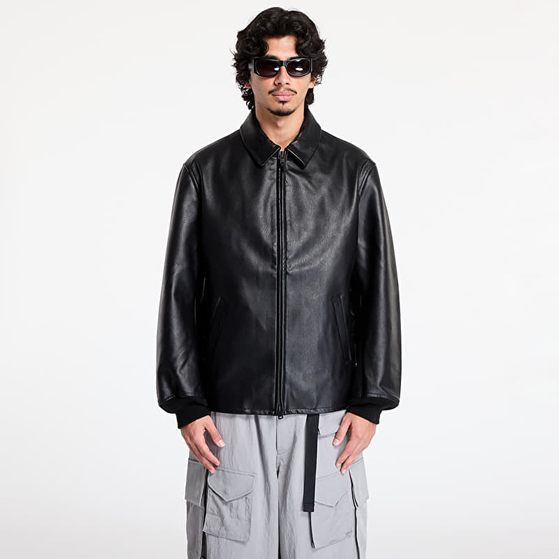 Jackets Y-3 Pleather Bomber Jacket UNISEX Black (JD9795) | Footshop