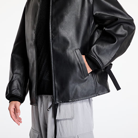 Jackets Y-3 Pleather Bomber Jacket UNISEX Black (JD9795) | Footshop